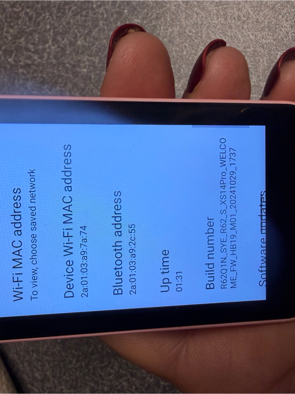 Pink Mini Smartphone - Welcome Screen - Picture 4 of 5
